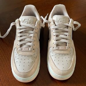 Light Pink Nike Air Force Ones/Womens